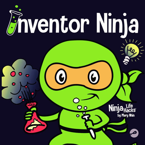 Inventor Ninja cover from Eight Book Box Set Of Emotions And Feelings For Kids Featuring Angry Ninja, Positive Ninja, Earth Ninja, Inventor Ninja, Grumpy Ninja, Helpful Ninja, Kind Ninja, And Lazy Ninja