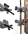 Heavy Duty 3 in 1 Travel Door Lock Kit for Privacy and Home Security shown installed on door latch