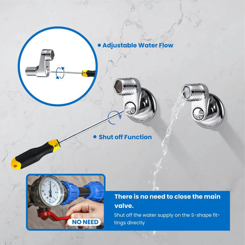 Adjustable swing arms for Clawfoot Bathtub Faucet Tub Filler With Handheld Shower Set Victorian Double Cross Handle