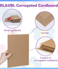 50 Pack 8.5X11 Corrugated Cardboard Sheets Flat Cardboard Inserts For Shipping Packing And DIY Crafts Built Tough As Nails
