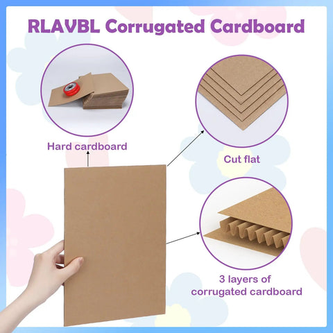 50 Pack 8.5X11 Corrugated Cardboard Sheets Flat Cardboard Inserts For Shipping Packing And DIY Crafts Built Tough As Nails