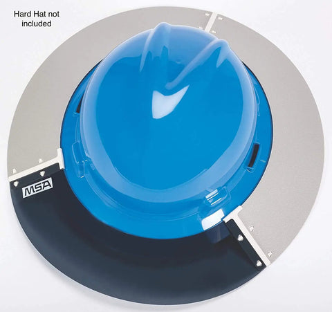 Sun Shield For Hard Hats And Caps With Polyurethane Brim Extender And Smoke Lexan Visor Clip On Easy Fit Cuts Sun Glare And Heat