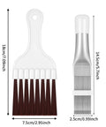 Fin Comb For Air Conditioner Condenser And Evaporator Fins, Coil Cleaning Brush And Refrigerator Coil Cleaner, Radiator Repair Tool Two Piece Set