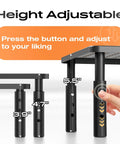 Adjustment mechanism for 3 Height Adjustable Monitor Stand Riser For Desk And Workstation Elevates Computer Laptop TV And Printer