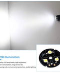 Built Tough Magnetic Gooseneck LED Work Light 900 Lumens 120 Volt IP66 Waterproof Aluminum Lamp illuminating a white wall