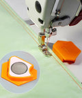 Magnetic Seam Guide For Sewing, Multifunctional Ruler And Hemmer Guide on sewing machine for precise hem alignment