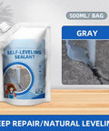 Heavy Duty Concrete Crack Filler To Fix Cracked Pavement And Asphalt Fast While Delivering A Waterproof Shield Against Seasonal Swelling Using Elastic Polymers For Badass Repair Results That Handle Extreme Temps Like A Boss And Stop Leaks Dead In Their, 500ml gray sealant pouch with self-leveling feature.