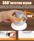 Person adjusting Ball Vise Engraving Block Set For Jewelry Making, 3 Inch Diameter, 360 Degree Rotation, Stainless Steel