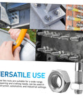 200 Piece Stainless Steel Hex Nuts Heavy Duty Hardware Fasteners For Repair Assembly And Fabrication Jobs in various settings.