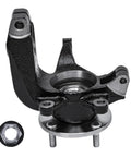 Front 2-Piece Steering Knuckles With Wheel Bearing Hubs Assembly For 2006-2011 Ford Focus Replacement Kit Includes Two Front Steering Knuckles And Hub Assemblies