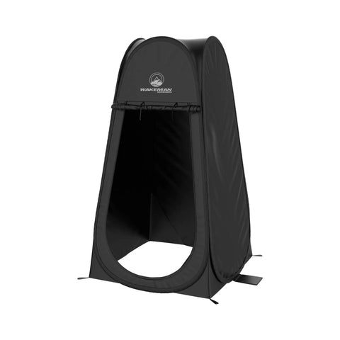 Black 190T polyester Multipurpose Privacy Pop Up Tent For Camping And Beach with open door view