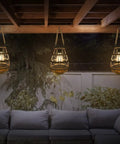 Outdoor Solar Rattan Lantern With Handle For Hanging Or Table Use, Cozy Chill Edison Bulb Glow For Patio Yard Garden Wedding Or Home Decor, Auto On Off, Style 1 hanging