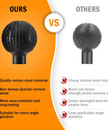 Comparison of two rotary burrs for wood carving; left shows quality carbon steel material, right shows cheaper variant.