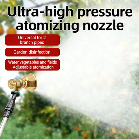 Adjustable Brass Nozzle Sprayer For Agriculture High Pressure Atomization Windproof Garden Sprayer with fine mist spraying