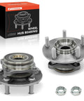 2-Pack Front Wheel Bearing And Hub Assembly 5-Lug Fit For Mitsubishi Lancer 2008-2015 AWD Only Drop-In Ready Replacement
