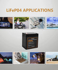 12V 5Ah LiFePO4 Deep Cycle Battery With Built In 6A BMS for solar power and various outdoor applications