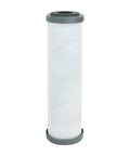 White cartridge filter for Countertop Drinking Water Filter System For City Water CT1000, cylindrical shape with gray ends.