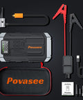 All In One 5000A Jump Starter With Air Compressor And 150 PSI Tire Inflator Portable 12V Jump Box With LCD Display