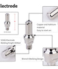 45 Piece Plasma Cutting Torch Tip Nozzle Set For PT60 IPT60 PT40 IPT40 Series 1.0mm electrode detail, copper hafnium material