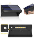 Six Pack Solar Fence Lights Waterproof LED Wall Mount For Deck Patio Railing Stairs With 1500mAh Battery detail view