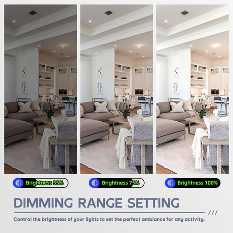 Living room dimming range with Single Pole And 3-Way No-Fuss LED Dimmer Switch For Dimmable LED And CFL And 600W Halogen And Incandescent Bulbs