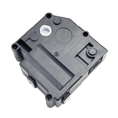 Top Shelf AC Damper Servo For Toyota RAV4 And Prius Plug Right In With Solid Construction And Exact Fit Specs OEM 87106 12170 close up view of servo's black heavy duty plastic material.