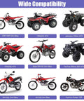 Wide compatibility with multiple vehicles; shows dirt bikes and ATVs suitable for PZ27 Carburetor Kit for 125cc 150cc 200cc 250cc engines.