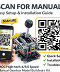 Guide for Dope High Tech Manual Gearbox Building Kit With 4 5 And 6 Speed Options Power Functions For Motors STEM Puzzle Toy For Adults