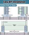Easy DIY installation guide for Top Shelf 8 Pc Square Glass Rail Clamps For 8 To 12 Mm Panels 304 Stainless Steel.