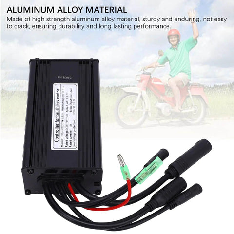 Electric Bike Motor Controller 36V 48V 52V Compatible 500W 750W Sine Wave Brushless Controller With Waterproof Connector