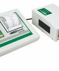 Portable Digital Surface Roughness Tester Featuring An Inductive Probe And Diamond Stylus For Nailed Down Quality Control Measurements Up To Thirty Nine Micron Inches Range With Forty Eight ISO And JIS Standard Parameters on display with probe