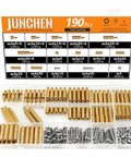 M4 Hex Brass Spacers And Standoffs Kit For PCBs And Computer Projects 190Pcs Assorted Hex Spacers Nuts Bolts Screws