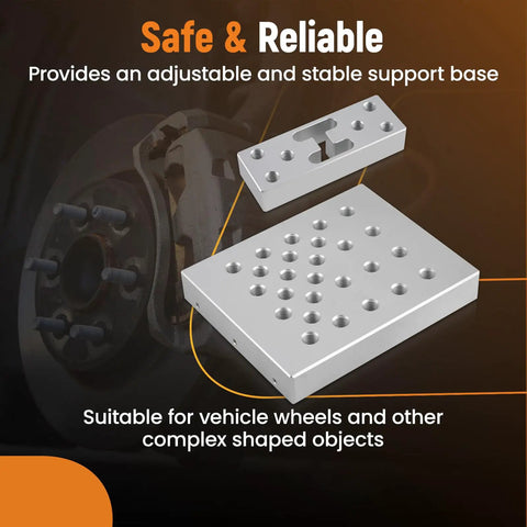 Universal Drill Press Support Plate Tool Set For 30 Ton Workshop Presses With Locator Plates and Heavy Duty Base