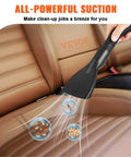 Beast Power 2.5 Peak HP Wet Dry Shop Vacuum With 2.6 Gallon Dust Cup cleaning car seat with strong suction