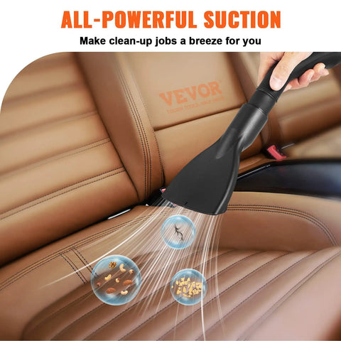Beast Power 2.5 Peak HP Wet Dry Shop Vacuum With 2.6 Gallon Dust Cup cleaning car seat with strong suction