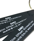 Ultra Low Profile Offset Screwdriver Set 3 Piece 90 Degree Slim Plate For Tight Spots Made In Japan Black close-up view