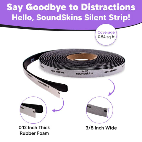 Gotta Have Sound Deadening Foam Tape Closed Cell Acoustic Rubber Insulation Strip for Car Door Seals, 0.12 inch thick, 3/8 inch wide.