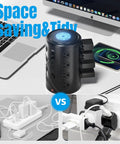 A Dead Simple Heavy Duty 6Ft Power Strip Tower Surge Protector With 16 Broad Spaced Ac Sockets And Five Quick Usb C Charging Ports For Dodging Cable Chaos In Your Home Office Today, compact design with multiple USB ports.