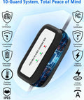 Portable 16 Amp EV Charger For 110 To 240 Volt Power Level 1 And Level 2 Charging J1772 Ready shown with protection icons