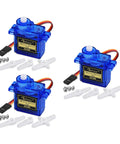 Three Pack SG90 9g Micro Servos For RC Cars Robots Helicopters Planes And Boats Lightweight 9g Servo With 180 Degree Travel