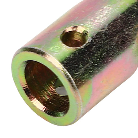 Close-up of Built To Last Forklift Universal Joint Hinge For 350 351 352 Electric Forklifts, showing lubricated metal linkage.