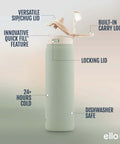 Pop And Fill 22oz Stainless Steel Water Bottle With Quick Fill Lid Dual Sip Or Chug Double Walled Vacuum Insulated