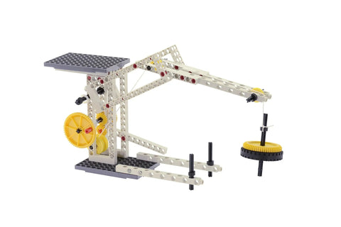 Physics Pro Science Kit V2.0 With Wind Tunnel, Pneumatic Shocks, And Hydraulic Lift - model crane setup