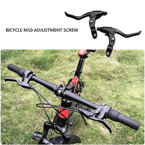 Black Aluminum Brake Lever Adjustment Screws Set For Bikes M10 4 Pack with bicycle handlebars installation