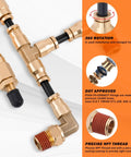 Beefed Up Air Line Kit For Air Spring Bag Suspension With Fittings, 30 Ft PA Hose, One Quarter Inch NPT DOT Air Fittings