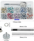 Grommets Kit 300 Sets 1/4 Inch Metal Eyelets With Base, Punch And Install Tool Included For Bags, Shoes, Clothes, Crafts