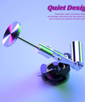Mefape 20N mini linear actuator with 39mm stroke and M6 threaded rod, mounted on circular base