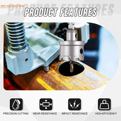 Heavy Duty Tungsten Carbide Tct Hole Saw Beast That Chews Through Stainless Steel And Titanium Quick Cut 57mm diameter for precise cutting.