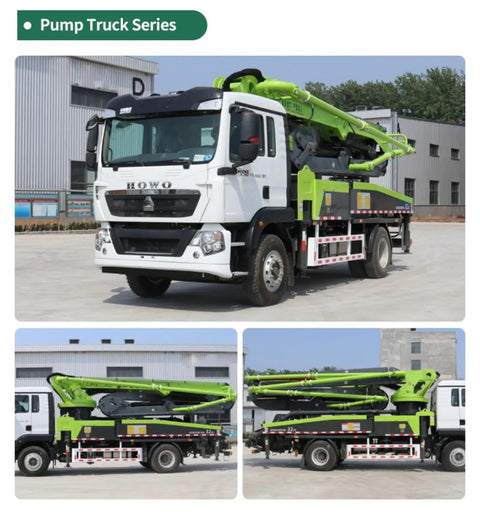 Road Ready Concrete Boom Pump And Mobile Mixer Truck Rig Slick Setup Full Process Integration Built Tough For House Building side view.