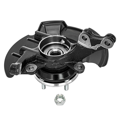 Front Steering Knuckles With Wheel Hub Bearings And Outer Tie Rod Ends Replacement Kit For 2007 2012 Hyundai Elantra